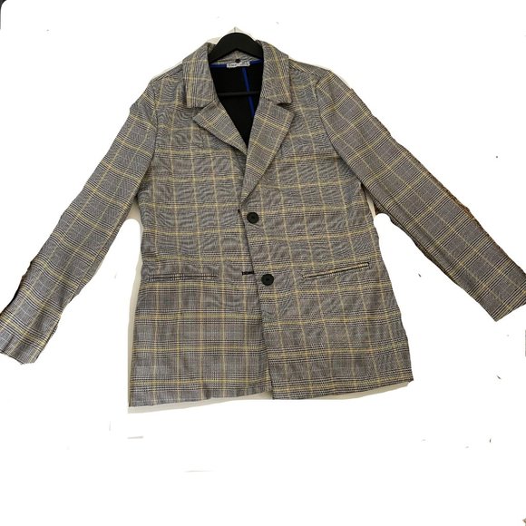 DEX -BLAZER/JACKET - US SIZE SMALL - GREY,BLUE,YELLOW Color mix - Picture 7 of 11